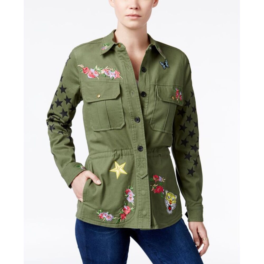 William Rast Alicia Patched Cargo Jacket